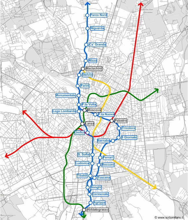 Metropolitana Milano Linea 4 5